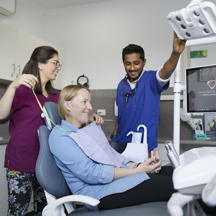 patient on dental chair