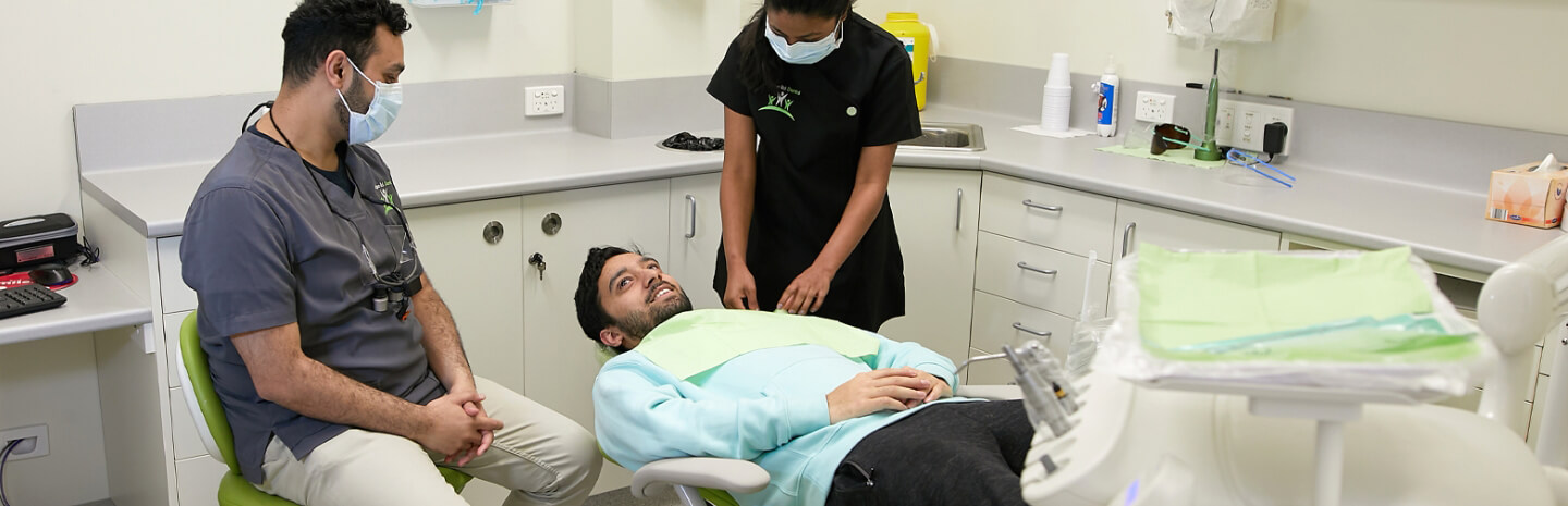 patient in dental chair