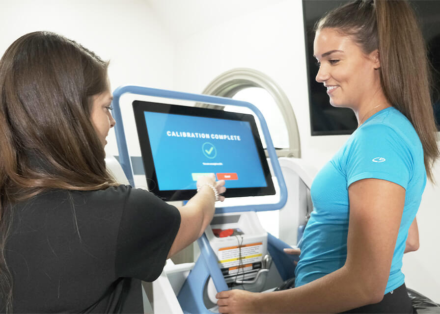 Woman on Treadmill