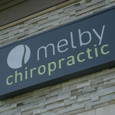 Melby Chiropractic exterior signage