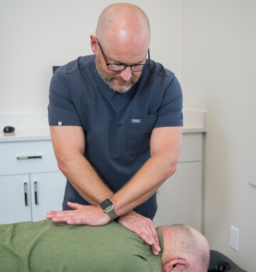 adjusting patient