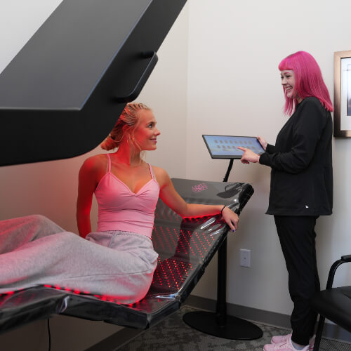 Champaign patient treated with Red Light Therapy