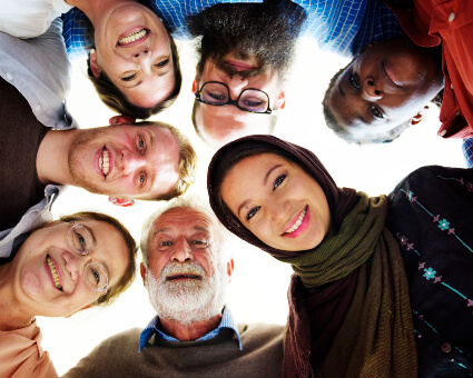 Group of multi-cultural people