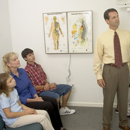 Doc with patients