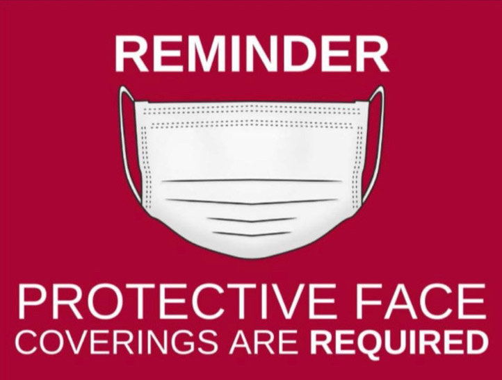 protective face mask requiered flyer