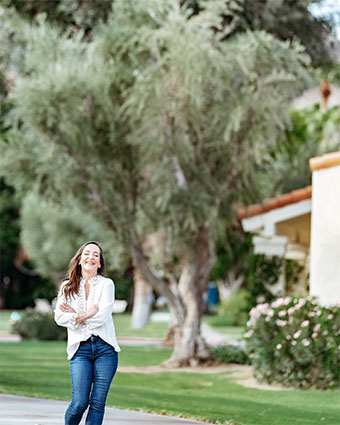 Betty laughing