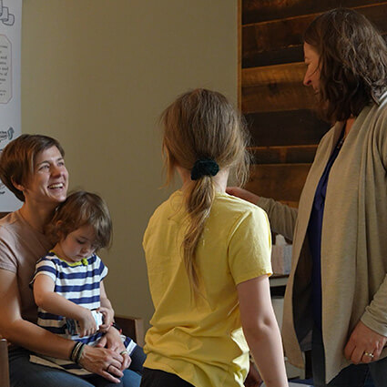 Family visiting clinic