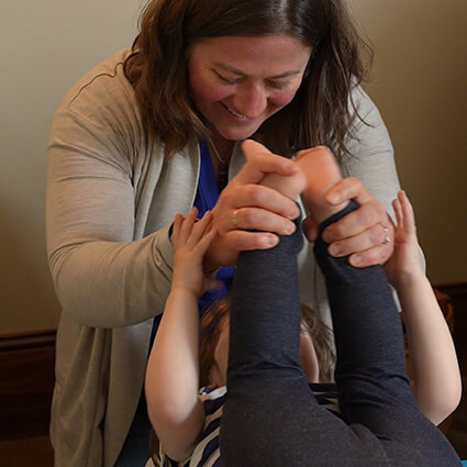 Infant getting adjustment