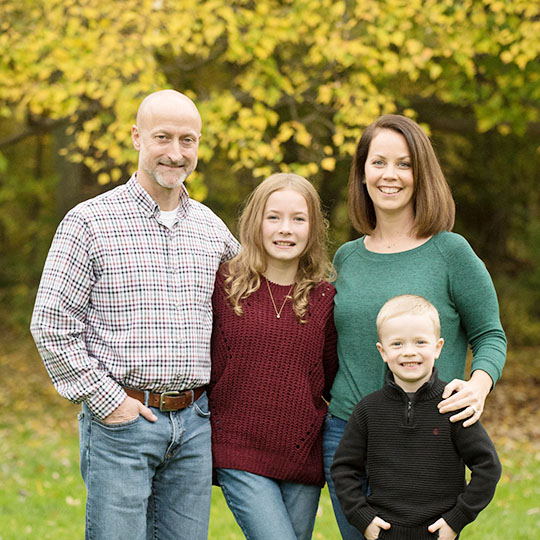 Dr. Eric Lajiness and family