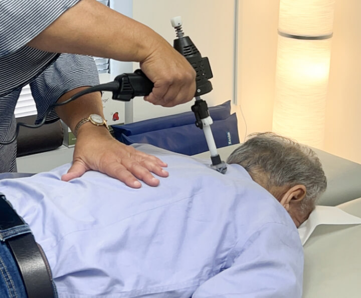 Checking pregnant patient
