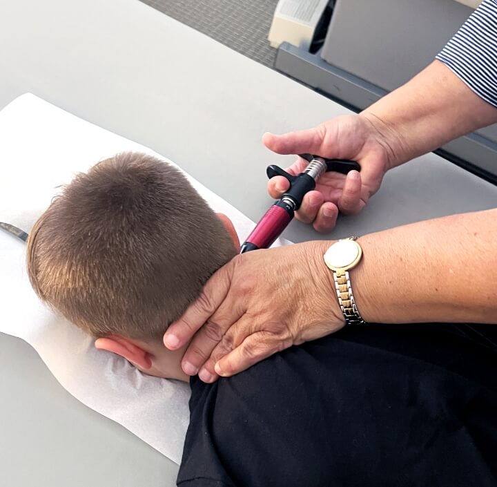 Checking pregnant patient