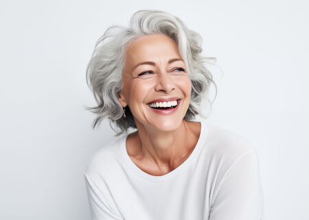 Smiling older woman