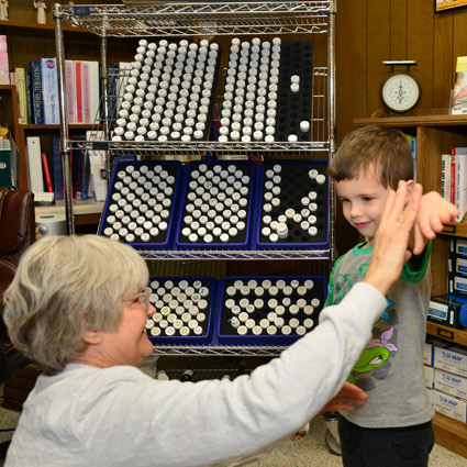 nancy with pediatric patient