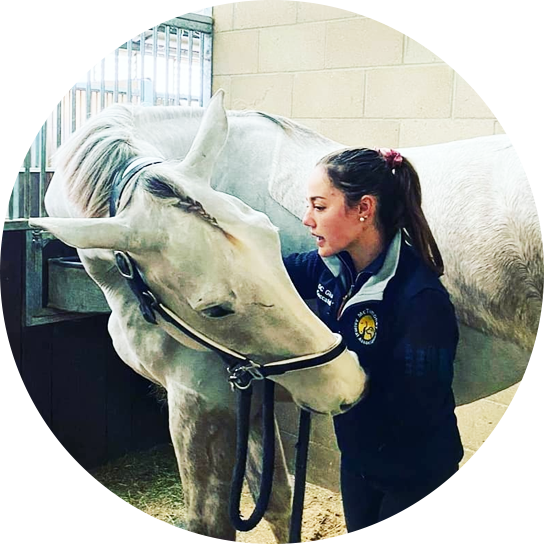 Giulia with horse