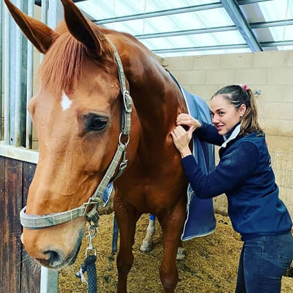 Giulia with horse