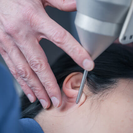 Upper cervical care closeup