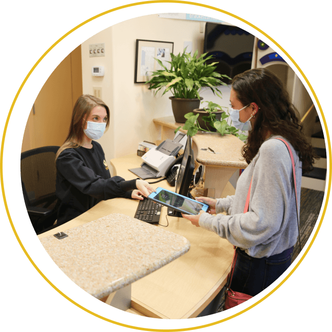 Patient getting appointment