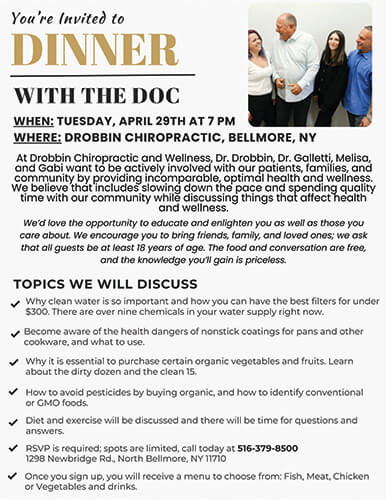Dinner With Doc Event Poster