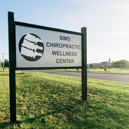 Sims Chiropractic Wellness Center sign