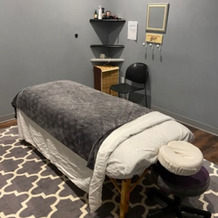 Massage table at Fit Family Chiropractic