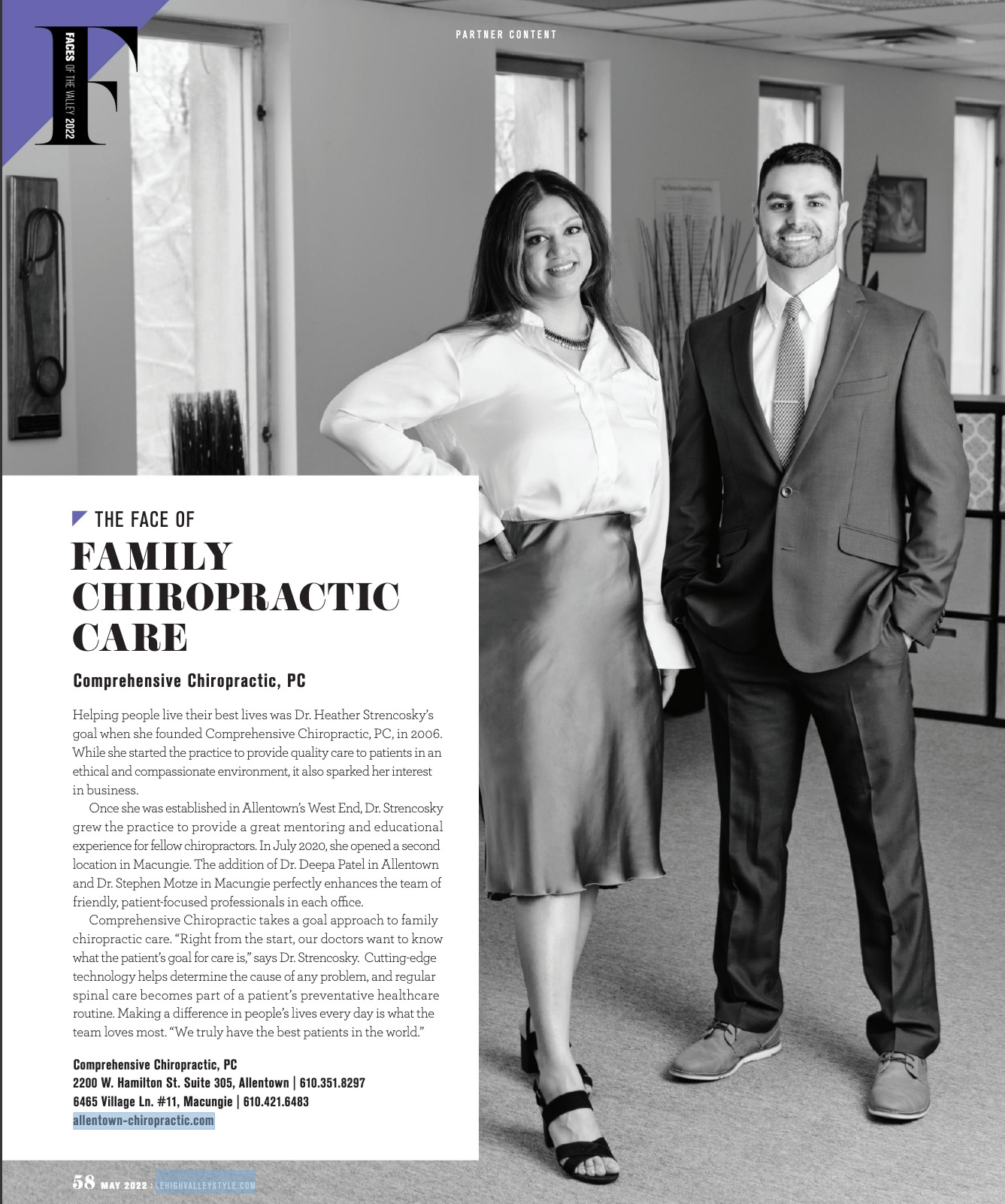 Family chiropractic magazine article