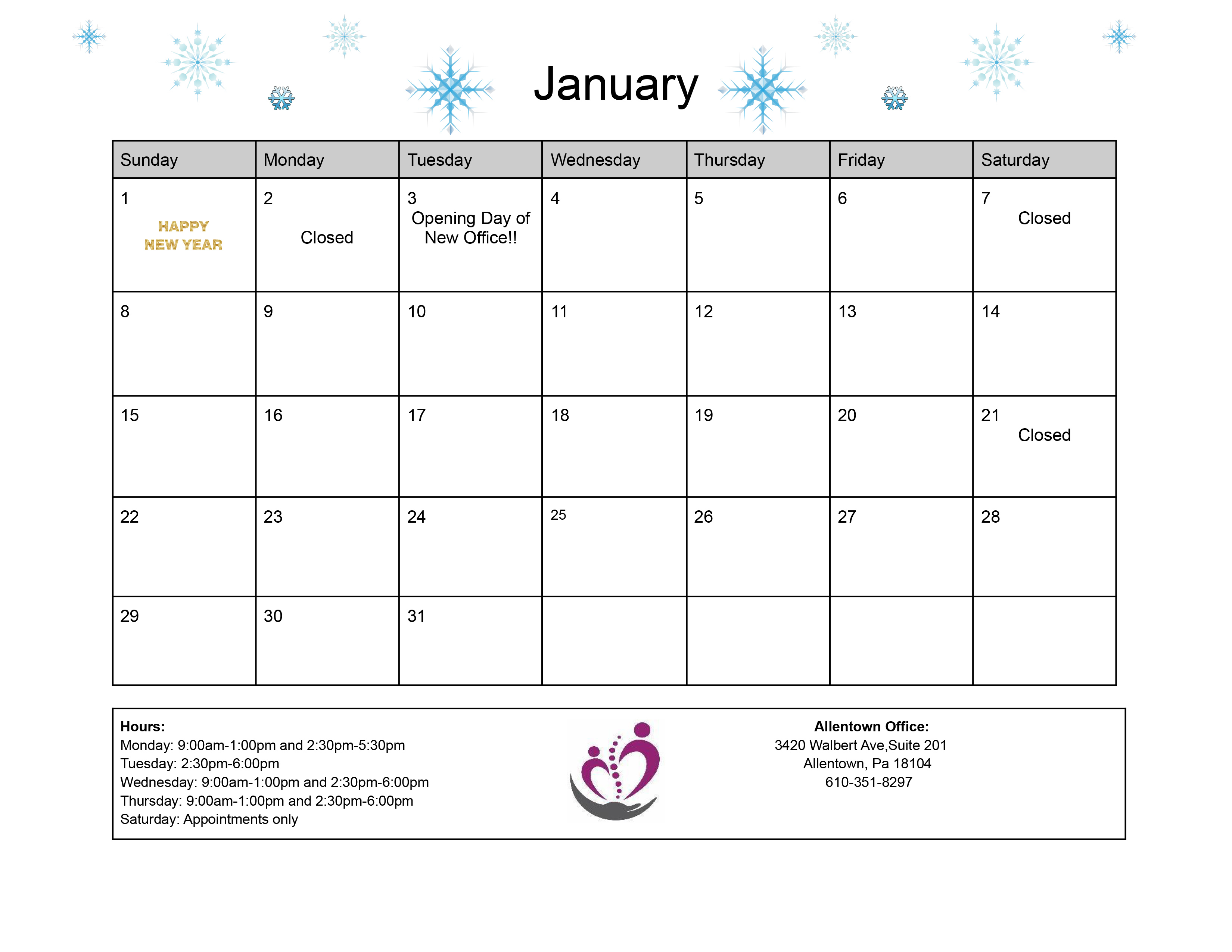 January 2023 Calendar 