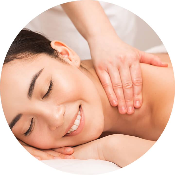 Woman getting massage