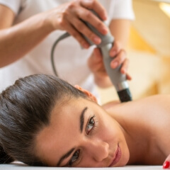 Shockwave therapy used to treat patient