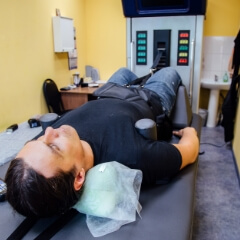 Spinal Decompression used on male patient
