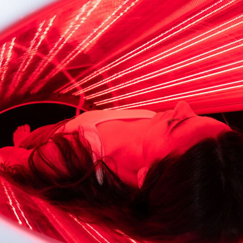 Patient treated with Red Light Therapy