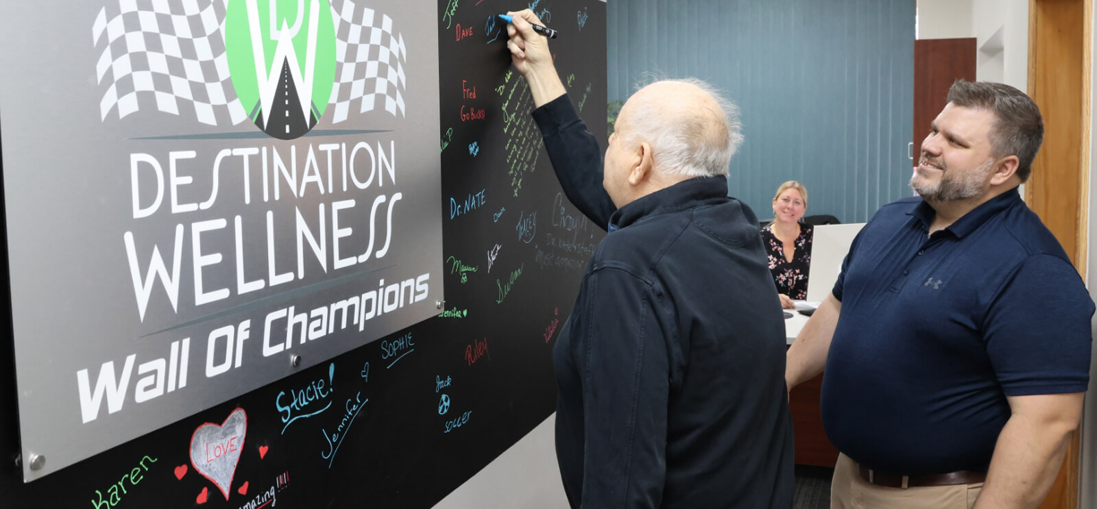 Keystone Chiropractic patient signing our wall