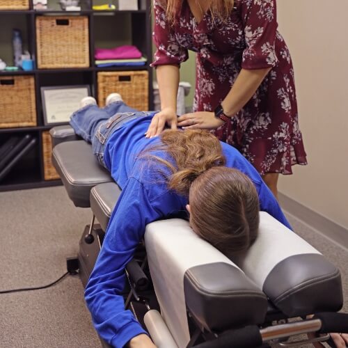 Patient treated with Chiropractic Care