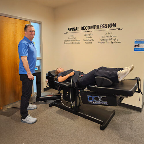 Dr with patient