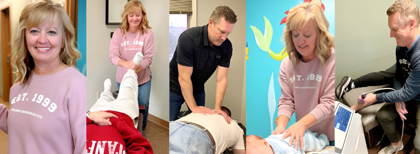 Dr. Traci examining patient