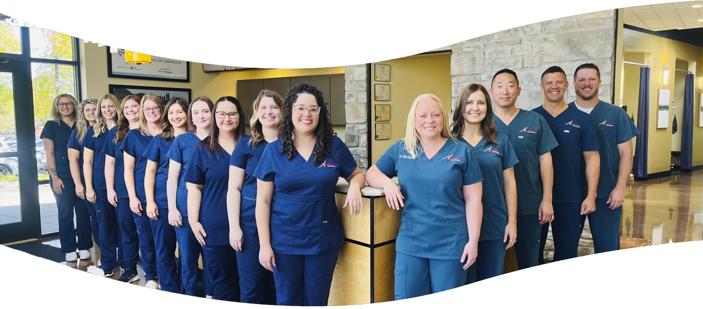 entire Active Life Chiropractic team by front desk