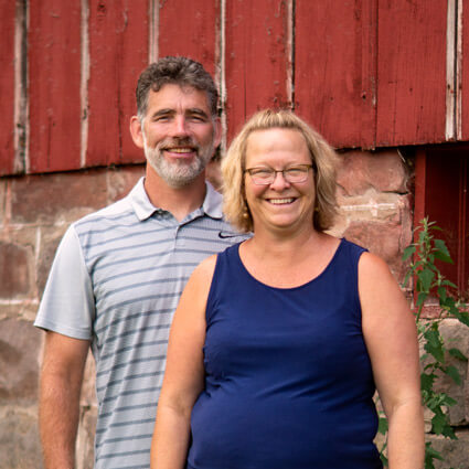 Dr. Blau with wife