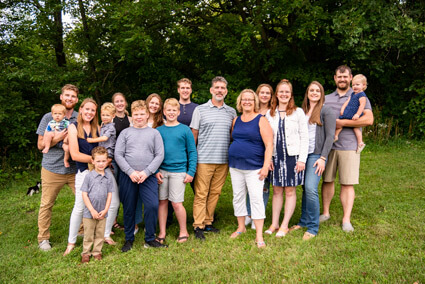 Dr. Blau and his family