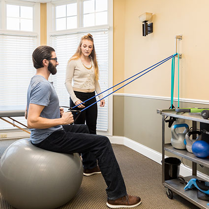 Patient doing rehab