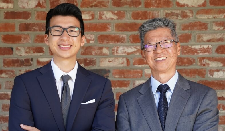 Father and son photo