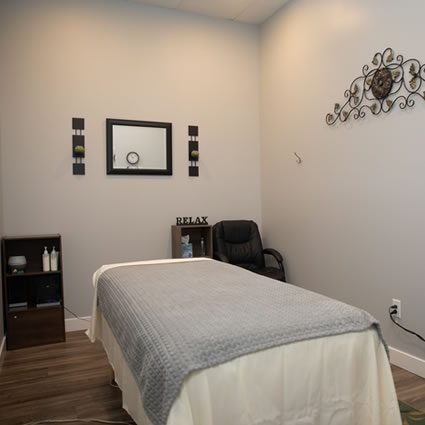 relaxing massage room