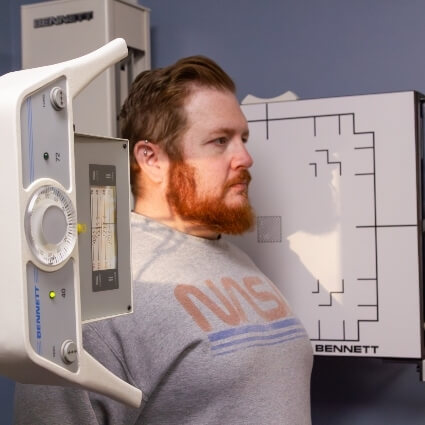 patient having xrays taken