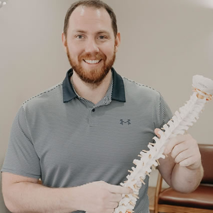 Dr. Pappy with spine model