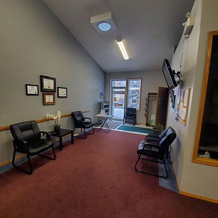 Olds Chiropractic and Massage waiting area