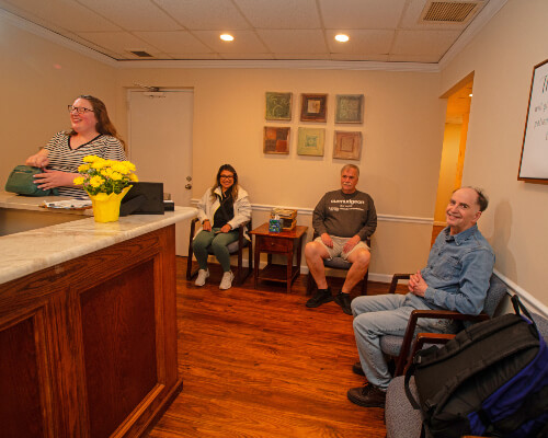 patients in waiting room