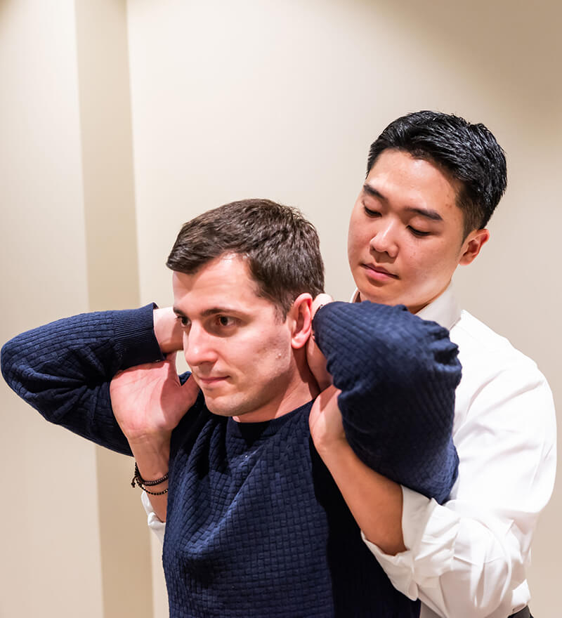 Perth Chiropractor Adjusting Patient
