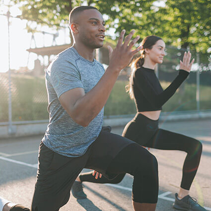 couple working out