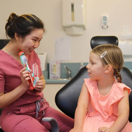 Dr Suh with little girl