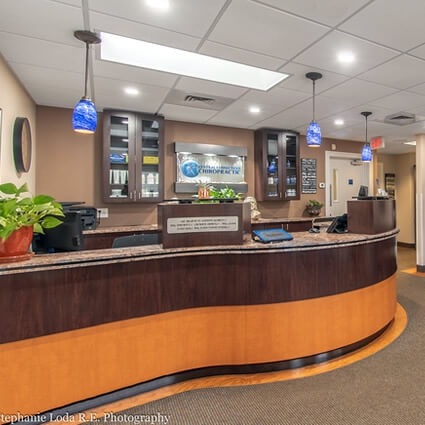 Central Connecticut Chiropractic reception desk