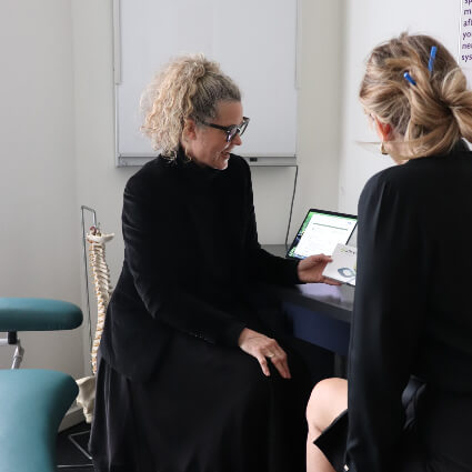 Meeting with patient