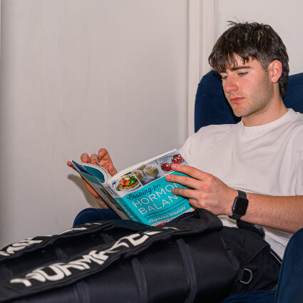 Flipping through a book